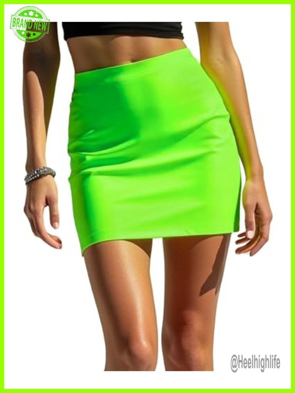 Faux Leather Mini Skirt Stretchy Bodycon High Waist Pencil Party Clubwear